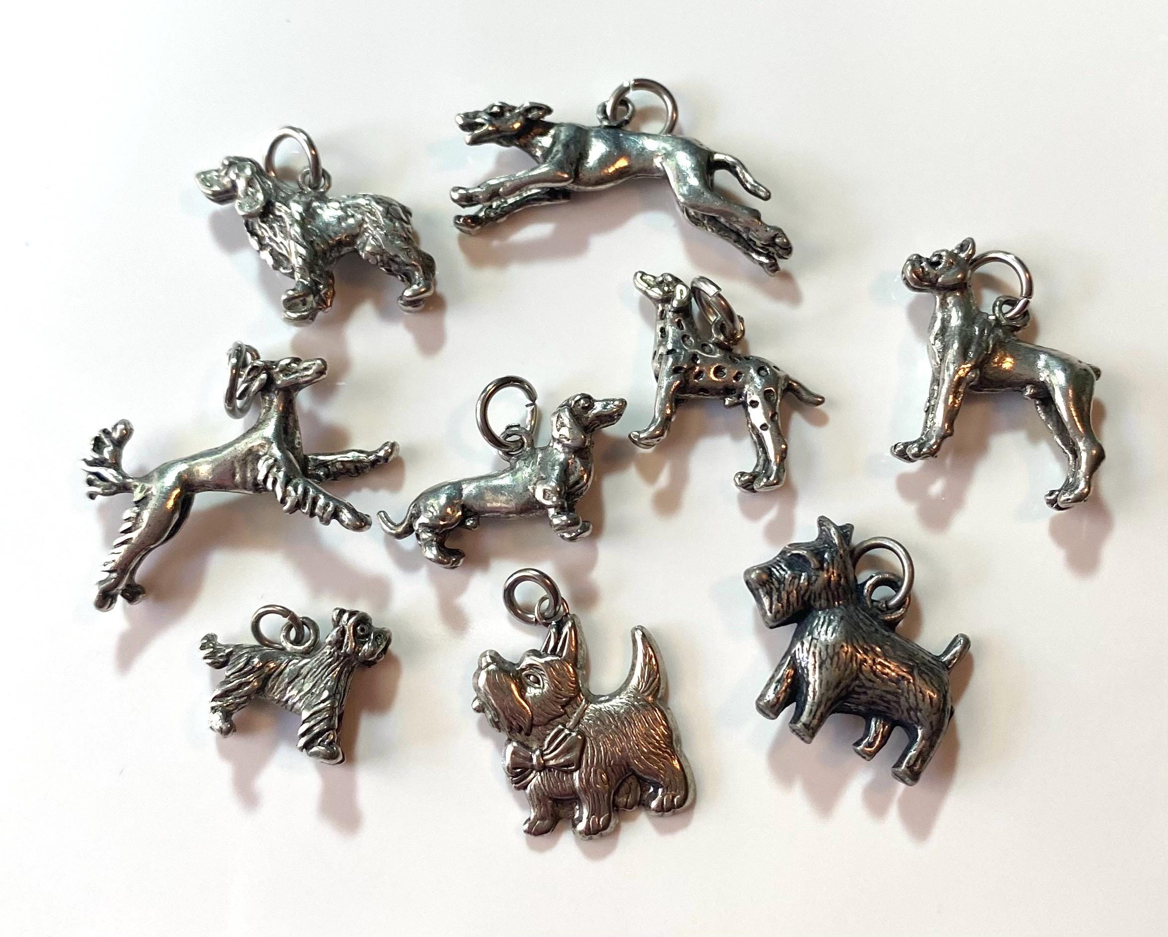 Vintage Terrier Sterling Silver Charms - Etsy