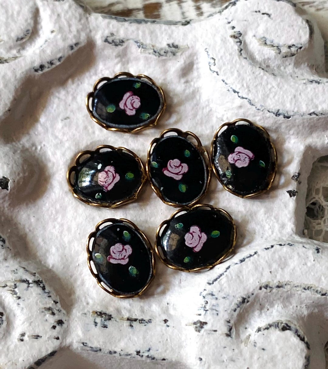 Vntage gulloche enamel rs - Gem