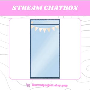 Elegant Pastel Chatbox, Cute Chat Box Streamers, ChatBox Overlay, Chat box widget, Stream Chatbox, Chatbox Frame, Stream Asset, Chatbox