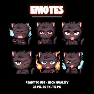 Twitch Emotes Or Kick Emotes | Animated Emotes | Chibi anime style | Twitch Sub Emotes, Emoji for streamer Twitch, Facebook, Discord