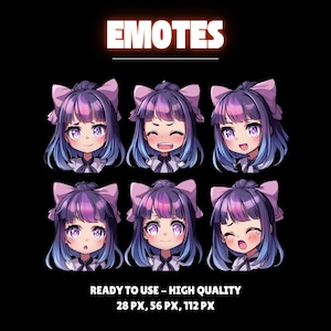 AngryKitty Emotes Or Kick Emotes | Animated Emotes | Chibi anime style | Twitch Sub Emotes, Emoji for streamer Twitch, Facebook, Discord