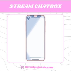 Cute Chat Box Streamers, Cute Simple Pastel Chatbox, ChatBox Overlay, Chat box widget, Stream Chatbox, Chatbox Frame, Stream Asset, Chatbox.