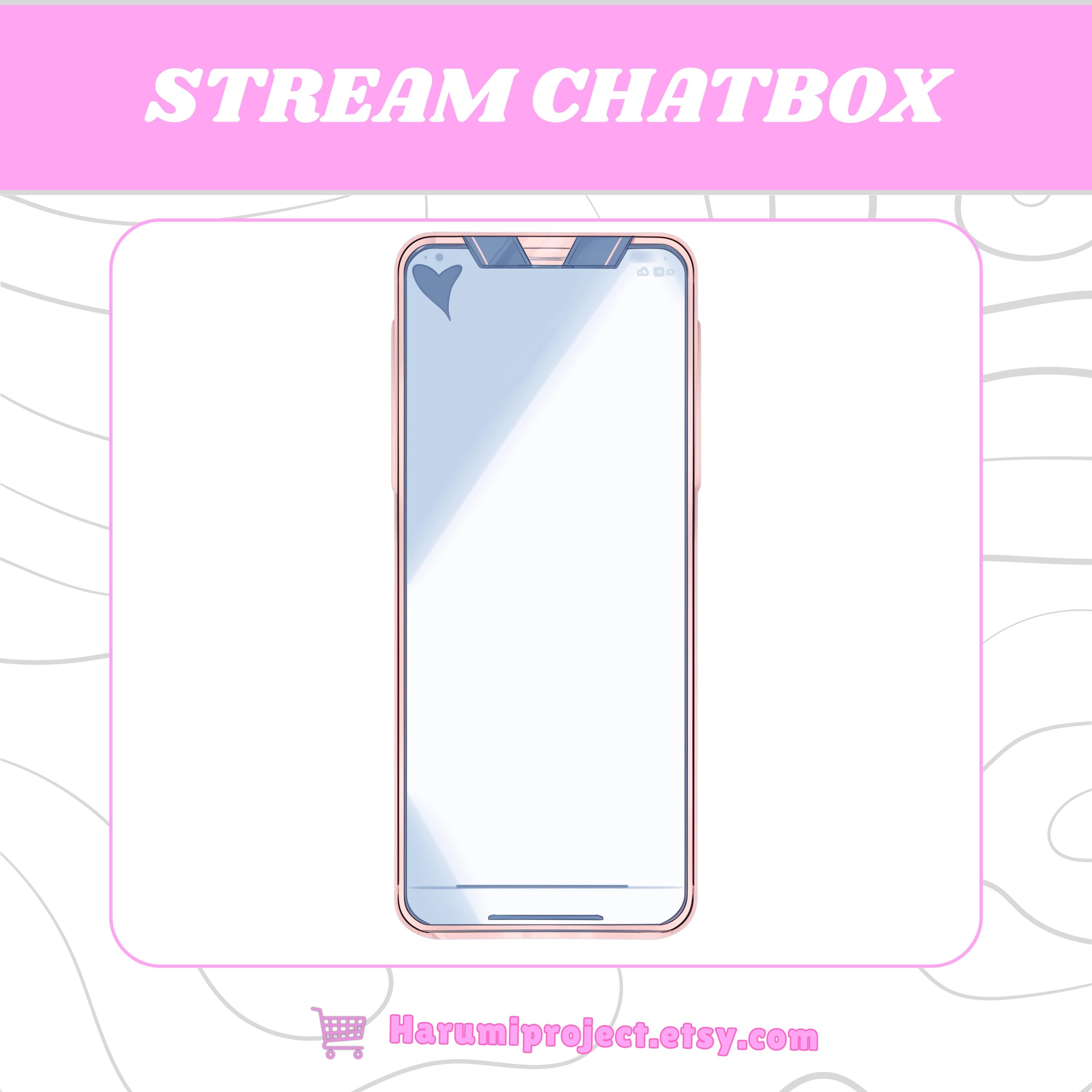 Overlay Chat Box Example Cute Chat Box Streamers, Cute Simple Pastel Chatbox, Chatbox Overlay ...