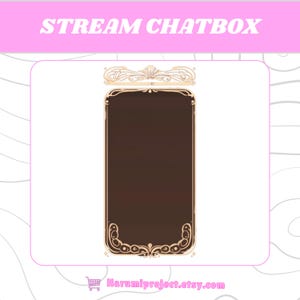 Elegant Pastel Chatbox, Cute Chat Box Streamers, ChatBox Overlay, Chat box widget, Stream Chatbox, Chatbox Frame, Stream Asset, Chatbox
