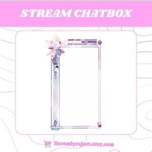 Elegant Pastel Chatbox, Cute Chat Box Streamers, ChatBox Overlay, Chat box widget, Stream Chatbox, Chatbox Frame, Stream Asset, Chatbox