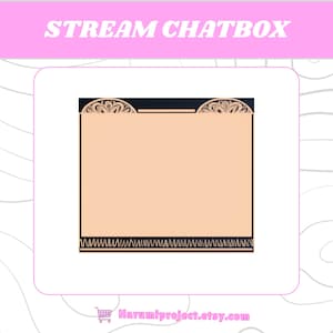 Cuadro de chat de cartas del Tarot de la Calestad, lindos streamers de cuadros de chat, superposición de cuadro de chat, widget de cuadro de chat, cuadro de chat de transmisión, marco de cuadro de chat, activo de transmisión, Twitch