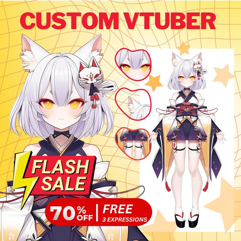 Custom Vtuber Vtuber commission Vtuber Model Vtuber Character Vtuber
