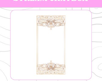 Calestial Tarot Card Chatbox, Cute Chat Box Streamers, ChatBox Overlay, Chat box widget, Stream Chatbox, Chatbox Frame, Stream Asset, Twitch