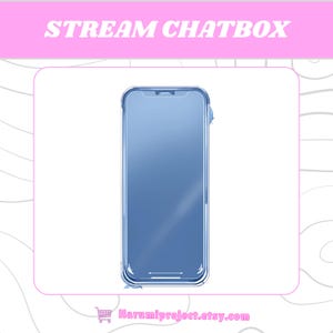 Cute Chat Box Streamers, Cute Simple Pastel Chatbox, ChatBox Overlay, Chat box widget, Stream Chatbox, Chatbox Frame, Stream Asset, Chatbox.