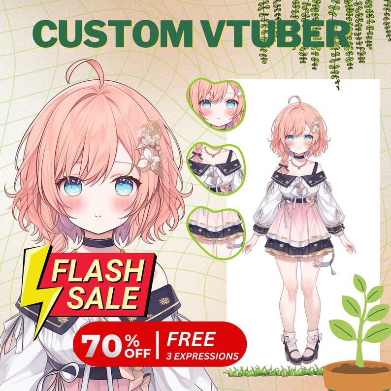 Custom Vtuber Vtuber commission Vtuber Model Vtuber Character Vtuber