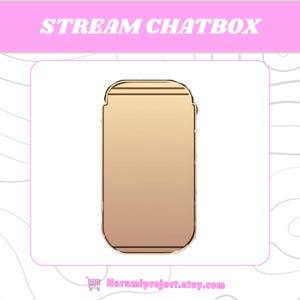 Elegant Pastel Chatbox, Cute Chat Box Streamers, ChatBox Overlay, Chat box widget, Stream Chatbox, Chatbox Frame, Stream Asset, Chatbox