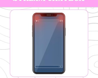 Elegant Pastel Chatbox, Cute Chat Box Streamers, ChatBox Overlay, Chat box widget, Stream Chatbox, Chatbox Frame, Stream Asset, Chatbox