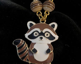 Collar de mapache esmaltado - Mapache de la basura