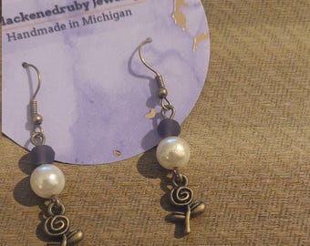 Bronze Roses - nickel free Earrings