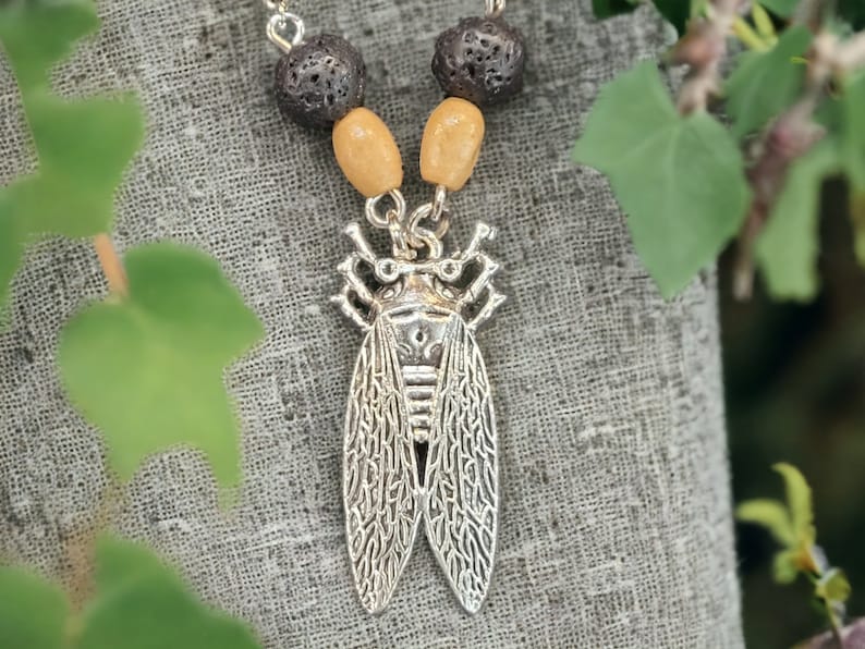 Cicada Pendant Necklace image 1