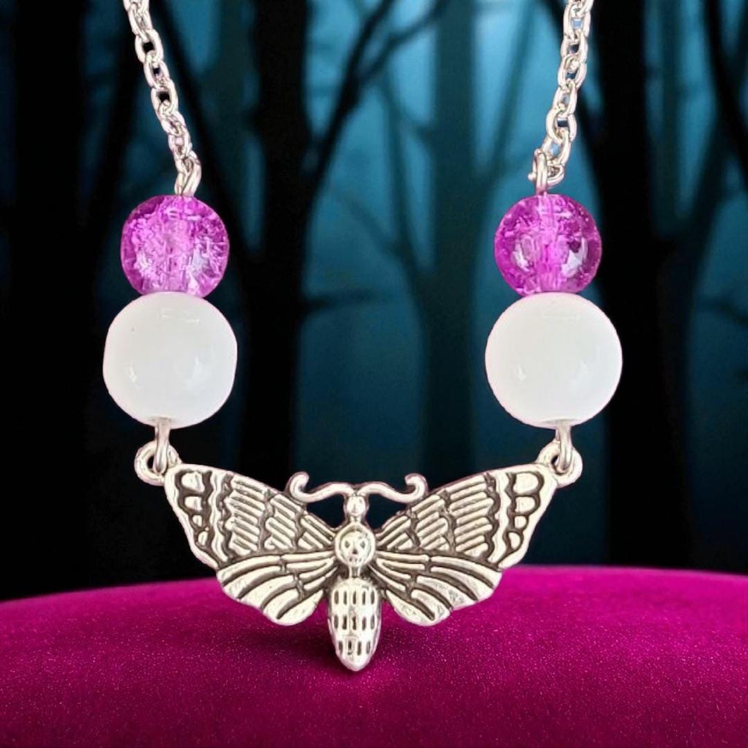 Moth Pendant Necklace