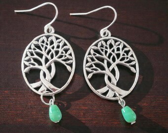 Celtic Tree of Life Earrings gift - nickel free