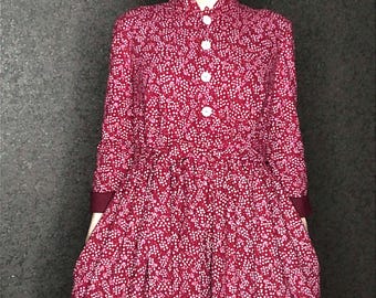 100% Cotton Flannel Dress – Cozy Winter Dress – Modest Clothing – Feminine Handmade Outfit