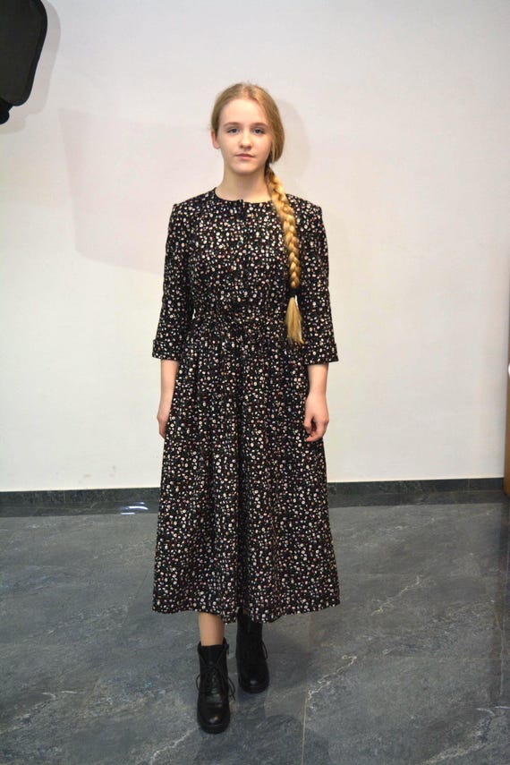 100% Cotton Flannel Dress  Cozy Winter Dress  Modest Clothing  Feminine  Handmade Outfit - Etsy Ireland