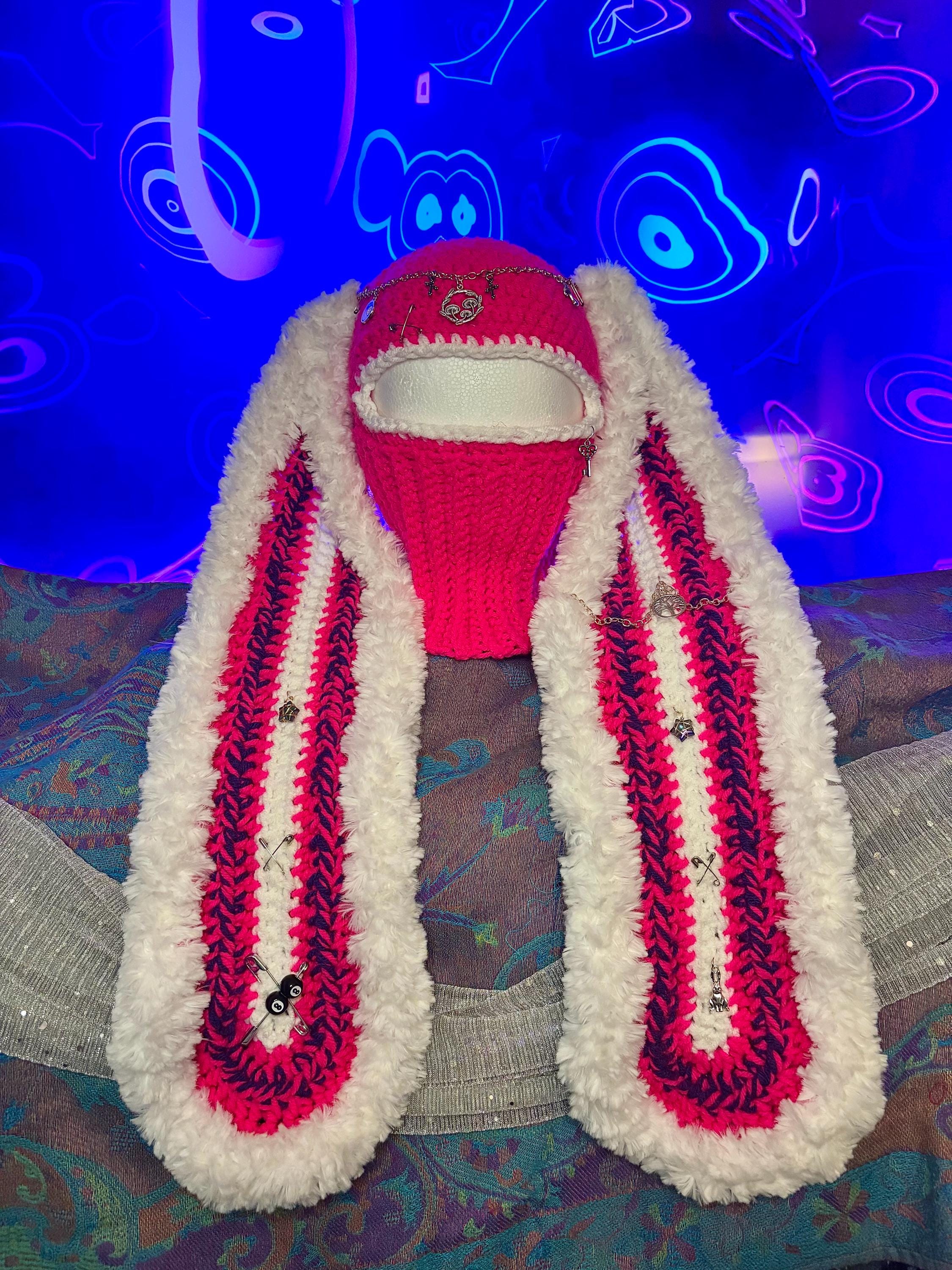 Balclava Rave Rave Bunny Ski Mask Balaclava - Etsy