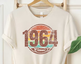 Retro 1964 T-Shirt | 61th Birthday Shirt | Vintage 1964 Classic Tee | 61th Birthday Gift for Women & Men |  61th Birthday  Wear Party Tshirt