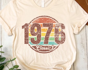 Classic 1976 Original Part Tee, Vintage 1976 Shirt, 49th Birthday Gift For Men, Born In 1976, 49th Birthday Gift For Women, 1976 Retro Shirt
