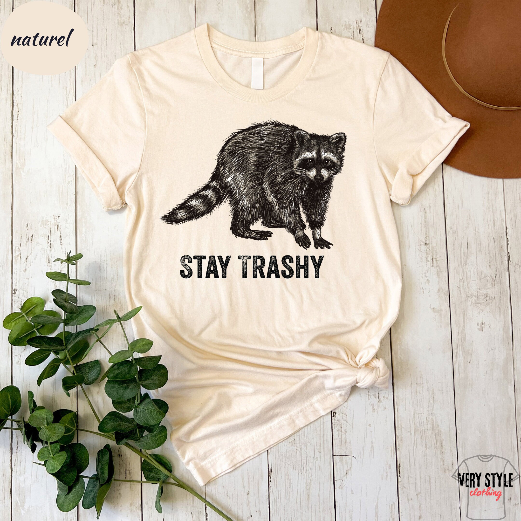 Vintage 90s Funny Racoon Shirt | Retro Y2k Boho Aesthetic, Cute