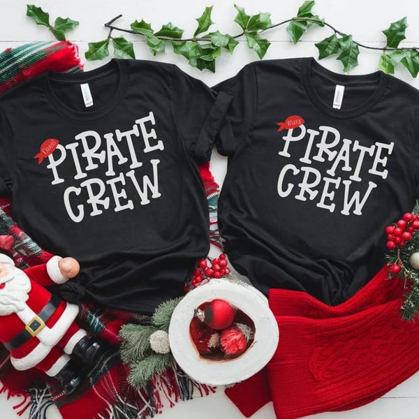 Custom Pirate Crew Shirt, Cruising Pirates T-Shirt, Family Cruise Gift Tee, Matching Pirate Tee, Cruise Vacation Pirate Toddler Baby Suit