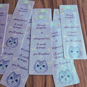 Folk Witch Bookmark | Holographic Sparkle | Magical Quote & Fairy Wings