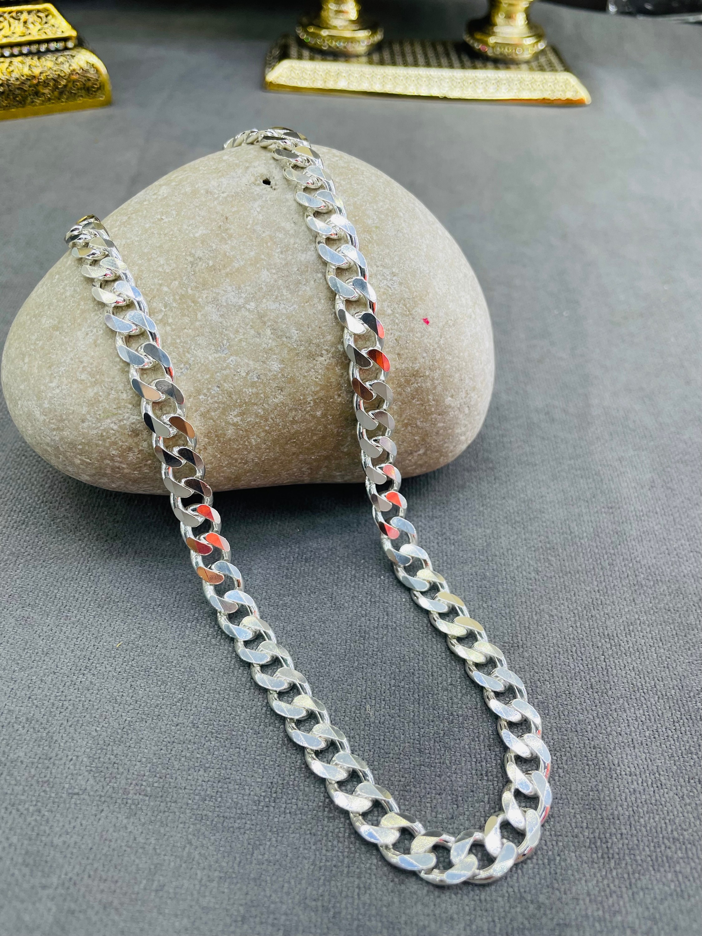 Pure Silver Chain For Men Sterling Silver Snake Chain Necklace