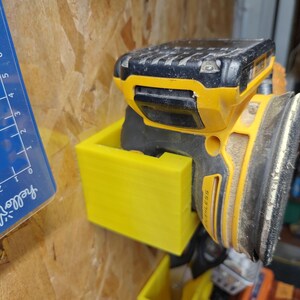 Random Orbital Sander Wall Mount Compatible with DeWalt DCW210 20V MAX – Tool Holder afbeelding 6