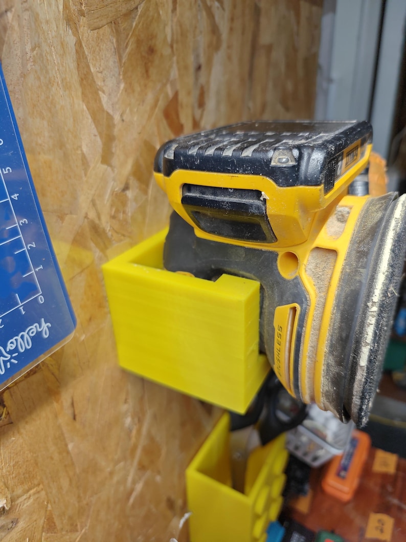 Random Orbital Sander Wall Mount Compatible with DeWalt DCW210 20V MAX – Tool Holder afbeelding 6