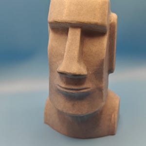 Handcrafted Moai Statue - Unique Easter Island Sculpture 3d printed for Your Home