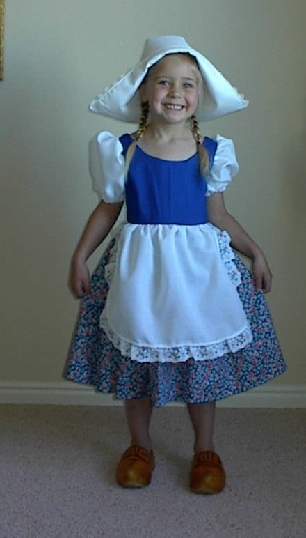 Girls Netherlands, Holland, National, Traditional Costume Dress