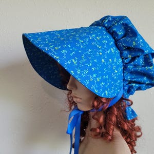 Vintage Poke Bonnet Cottagecore Minimalist Hat Cap Praire Farm OS Folklore Womans straw poke bonnet - Gem main image 4