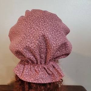 Ladies or Teens Pioneer, Trek, Bonnet, Wagon Train, Reenactment, Prairie, Victorian, Civil War, Sunbonnet, Poke Bonnet, 1800's, Pink Calico image 10