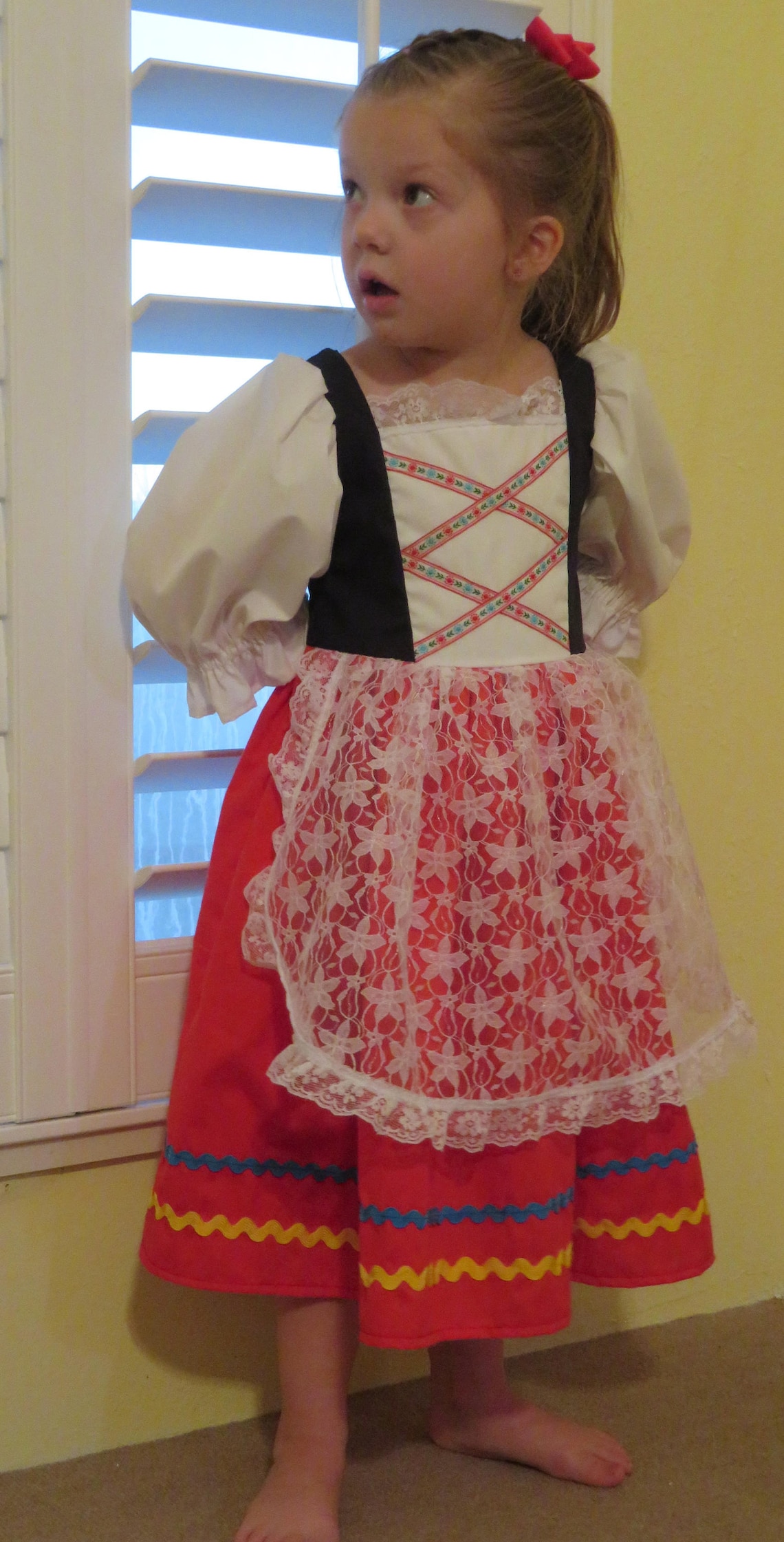 Cute Girls Italian National traditional Folk Dress Italy Etsy