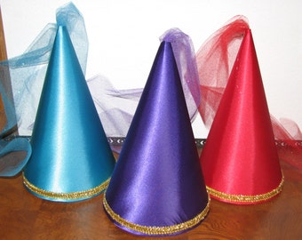Medieval Renaissance Princess Cone Hats 