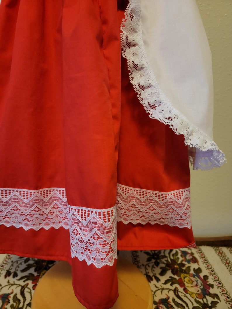 Girls Hungarian National Folk Costume dress, Embroidered, Hungary, Eastern European, Heritage days, International, traditional outfit, NEW image 4