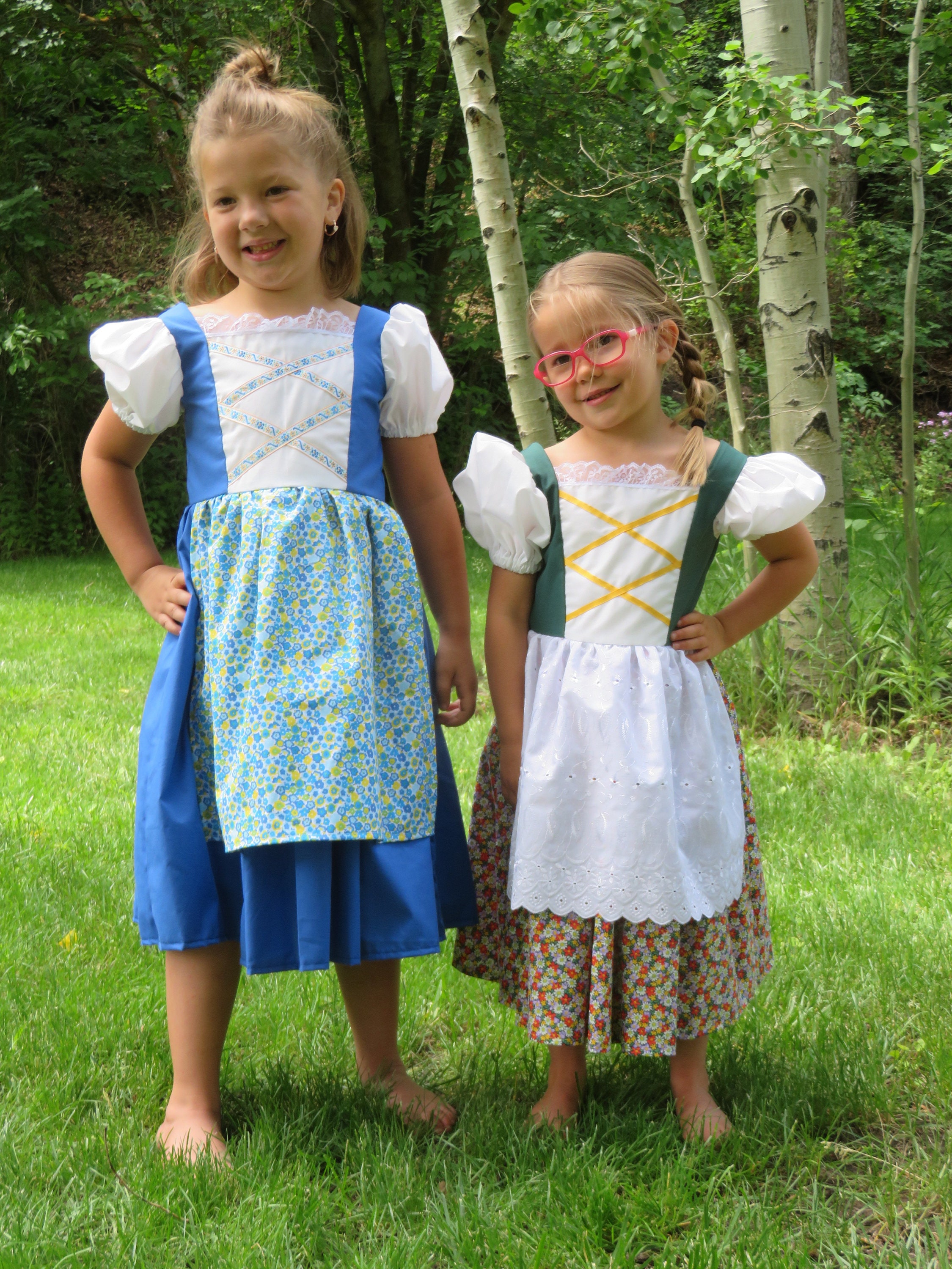 Cute Girls German Traditional Folk Costume Dirndl Bavarian | Etsy