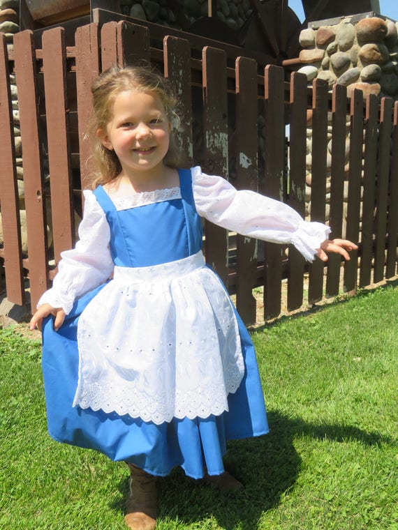 belle blue dress child