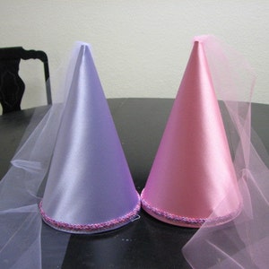 Assortment of 5 Medieval Renaissance Princess Cone Hats image 3