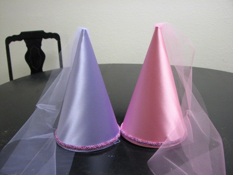 Assortment of 5 Medieval Renaissance Princess Cone Hats image 3