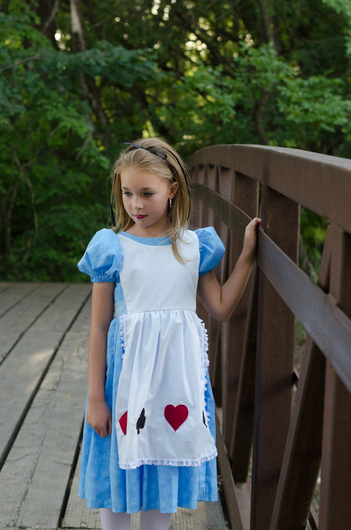 Cute Alice in Wonderland Girls Costume Dress playing cards | Etsy