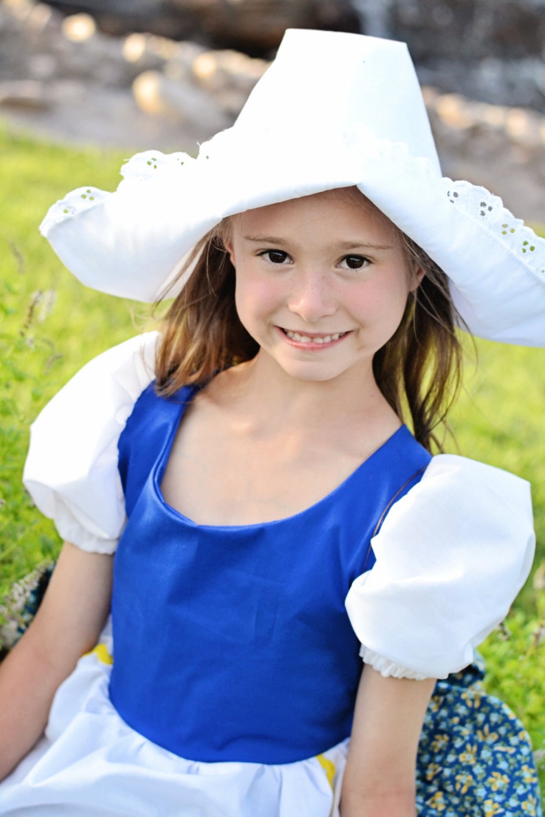 Cute Little Dutch Girl Hat, Netherlands, Holland, International, Folk Costume. Cap, headpiece, headwear, new image 1