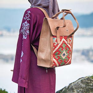 Handcrafted Top Grain Leather Backpack, Weather-Resistant Hiking, Women & Men Purse, Unisex, Vintage Laptop Valley Backpack