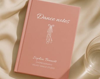 Cadeau pour professeur de danse, journal de notes de danse personnalisé, journal de chorégraphie personnalisé, cadeau de remerciement pour mentor de danse, cadeau studio de danse en vrac