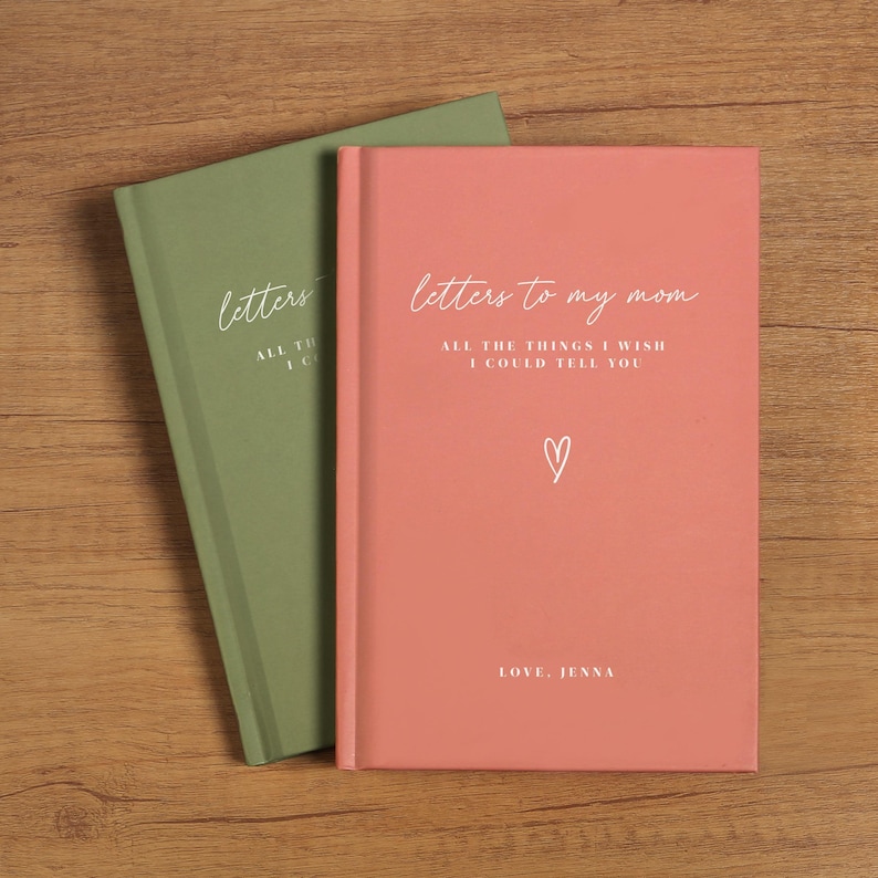 Letters to My Mom Memorial Journal Custom Grief Journal Mom Memory Book Remembrance Loss of Mother Gift Mother Sympathy Gift image 9
