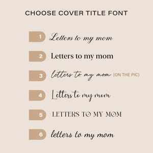 Letters to My Mom Memorial Journal Custom Grief Journal Mom Memory Book Remembrance Loss of Mother Gift Mother Sympathy Gift image 6