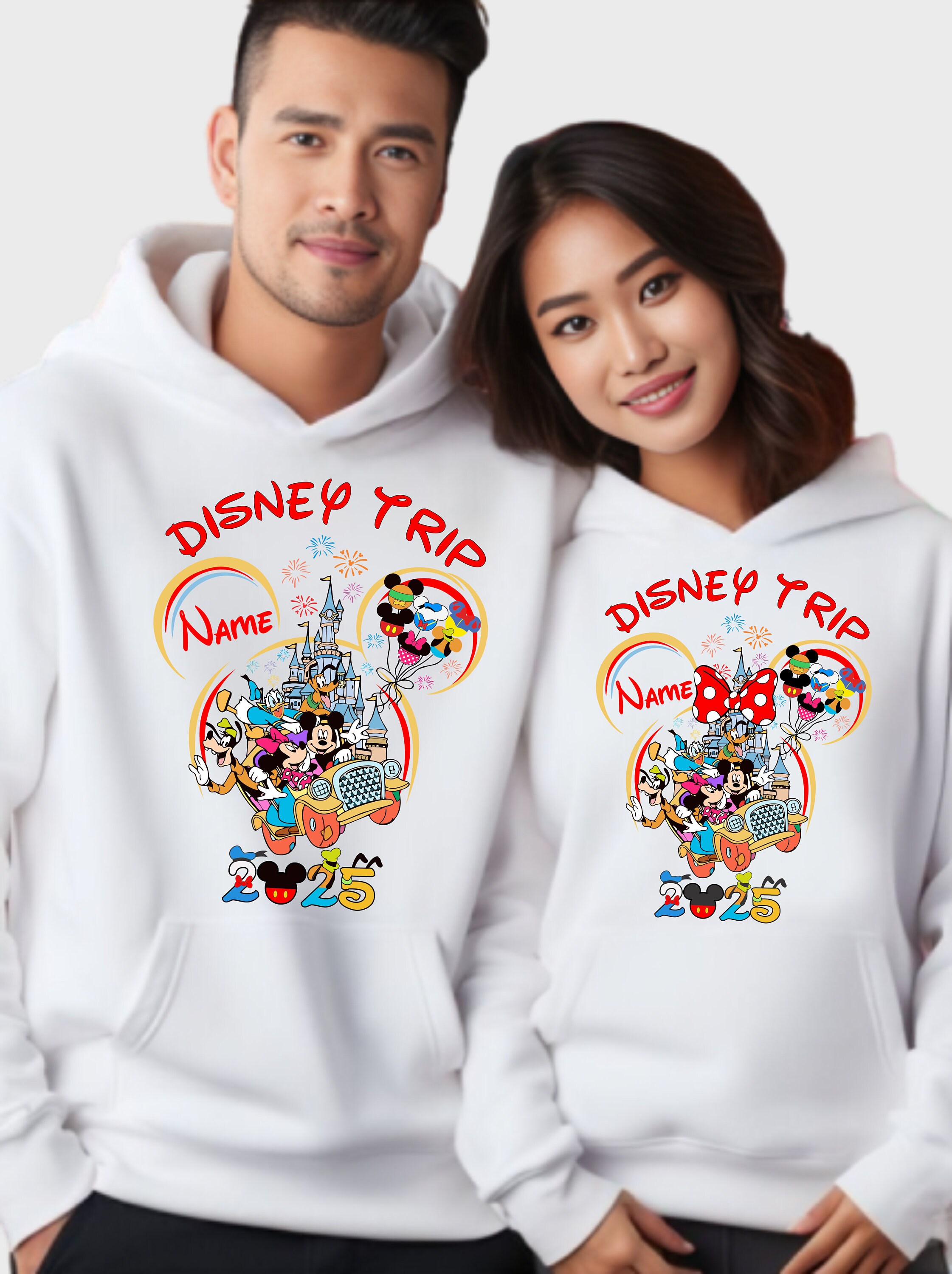 Custom Disneyland 2025 Hoodie, Disney Trip Hoodie 2025, Disney World 2025  Hoodie, Disney Vacation 2025 Hoodie, Mickey Minnie Hoodie 2025 - Etsy